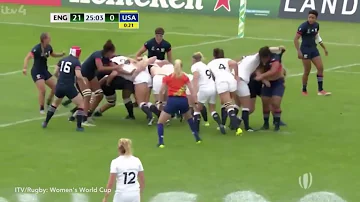 England women's rugby star exposes bum and black thong  Sarah Hunter