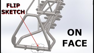 Solidworks Quick Tip - (Secret Technique) Flip Sketch Normal - NOT flip plane normal
