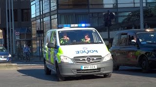 British Transport Police Mercedes Vito Cell/Beat van B46 responding