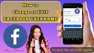 Paano palitan o edit ang USERNAME ng Facebook?