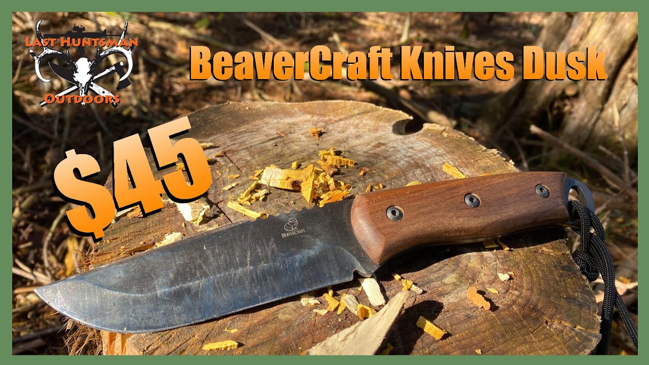 Beavercraft - Nightfall Fixed Blade Bushcraft Knife for Hunting