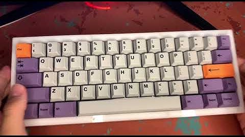 Acrylneko (Bakeneko 60 made from acrylic) typing test