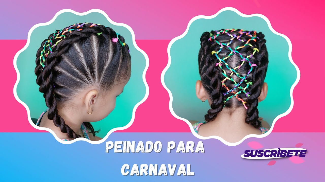 Peinado para CARNAVAL  YouTube