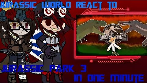 dinos react to jurassic park 3 in one minute
