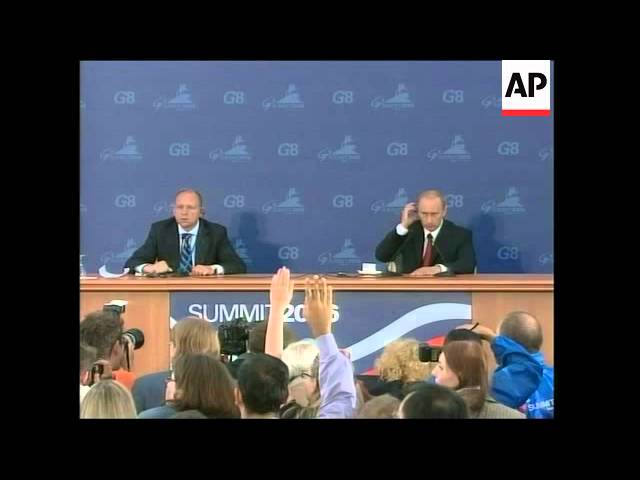 President Putin news conference at G8 summi class=
