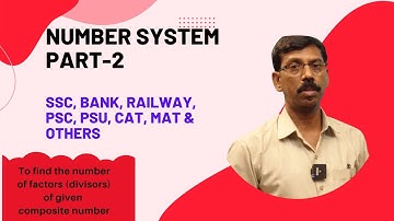 To find the number of factors divisors of given composite number