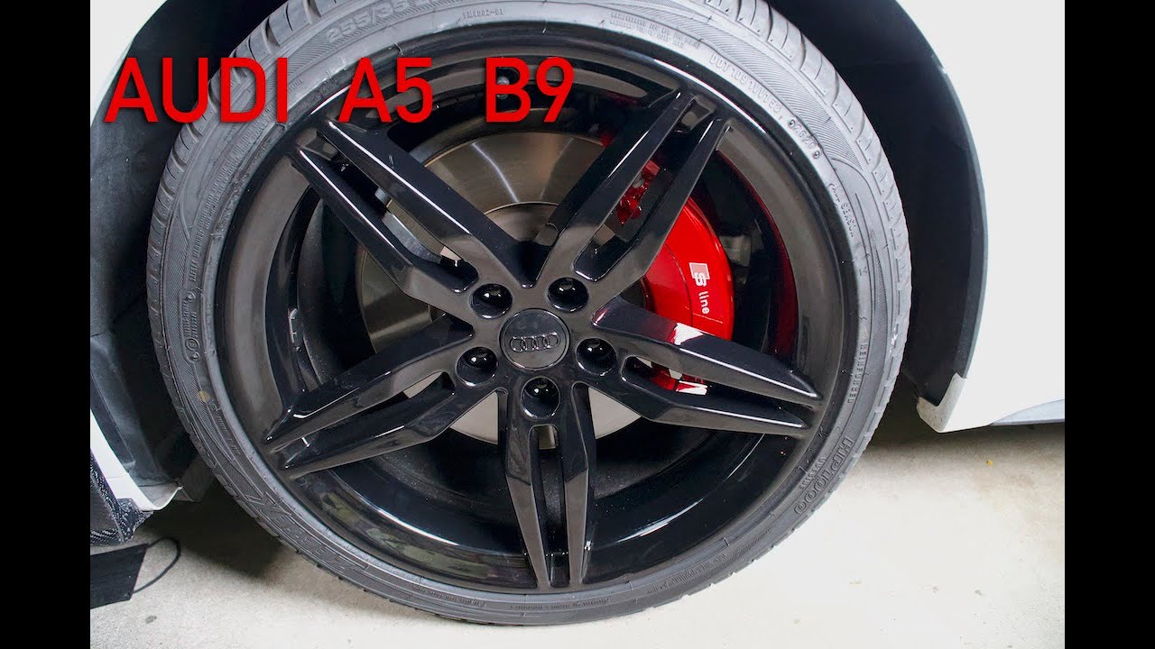I Powder Coated My Stock Audi A5 B9 Sportline Rims & Calipers YouTube