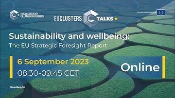 EU Clusters Talks: Sustainability and wellbeing: The EU Strategic Foresight Report