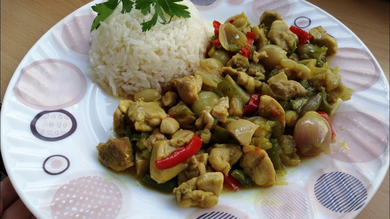 KÖRİ SOSLU TAVUK ????PRATİK TAVUK YEMEĞİ KÖRİ SOSLU TAVUK ????PRATİK TAVUK YEMEĞİ