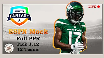 🏈 ESPN Full PPR Mock Draft, Pick 1.12 thumbnail