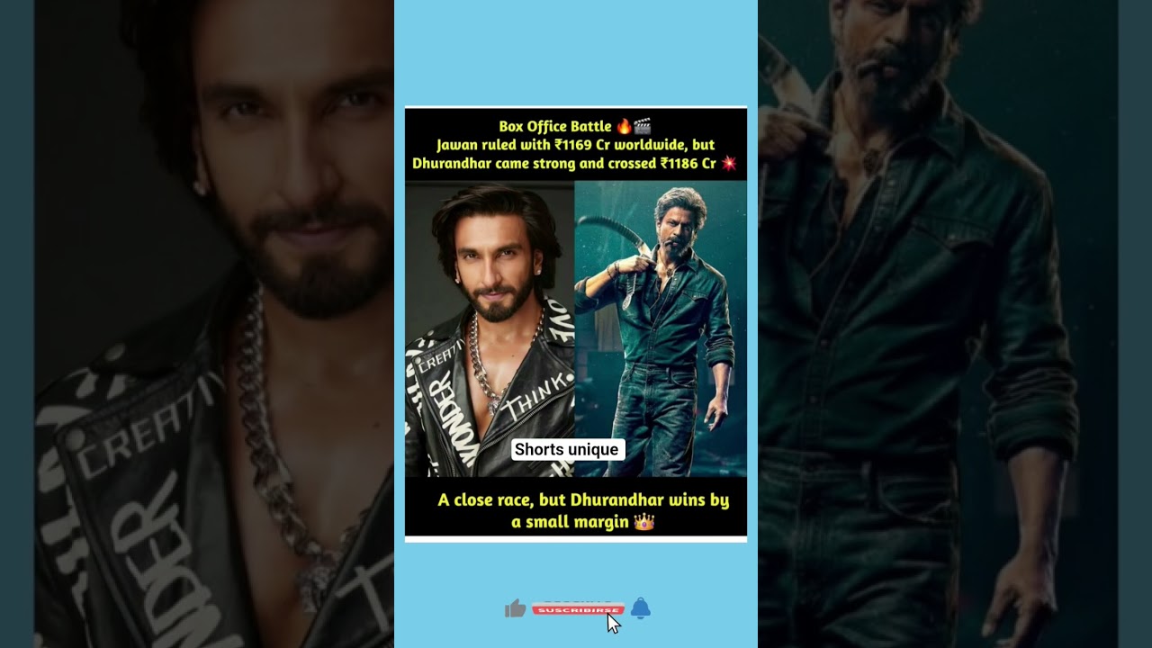 The box office battle just got more intense 🔥🎬 as Jawan and Dhurandhar