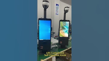 LKS Customized Self-checkout Kiosk, Ai recogniton camera, used for Malls, Stores#checkout #selfhelp
