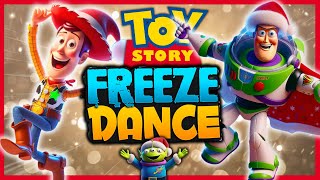🔴TOY STORY FREEZE DANCE 🎄Christmas Brain Break🎄Just Dance 👉ANDY'S COMING! 🎄GoNoodle & FUN Quiz