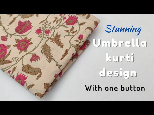 Tvis and Bliss. Hand Embroidered White Cotton Lucknow Chikankari Umbrella  kurti