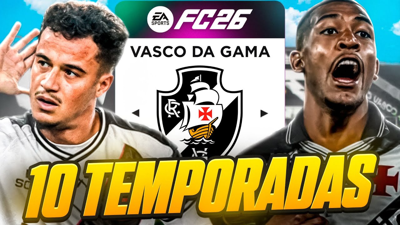 EU ASSUMI O VASCO POR 10 TEMPORADAS NO FC 26!
