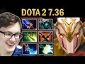 Juggernaut Gameplay Miracle with Mjolnir and 16 Kills - Dota 7.36