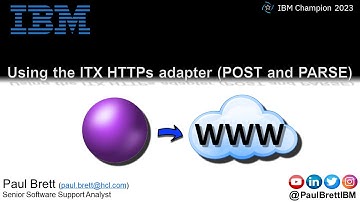 Using the ITX HTTPs adapter (POST and PARSE)