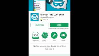 Unseen - No Last Seen for Android - Set Your Social Account Incognito Mode screenshot 3