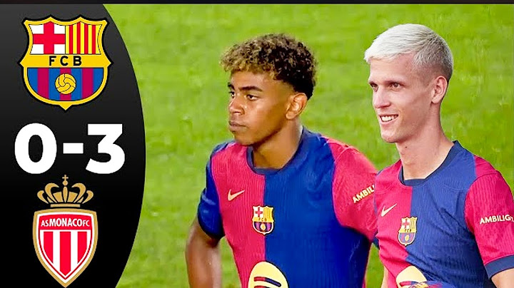 HIGHILITS | Barcelona vs Monaco 0-3 - All Goals 2024