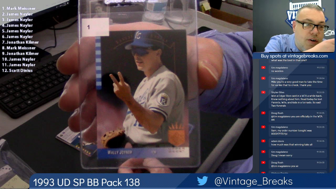 02-19-19 1993 UD SP Baseball Pack 138 Break Opening VIdeo