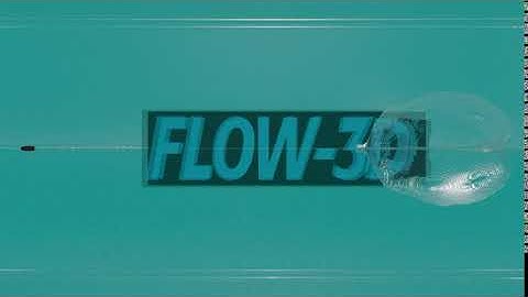 CFD Bullet in water simulated with FLOW-3D and Blender