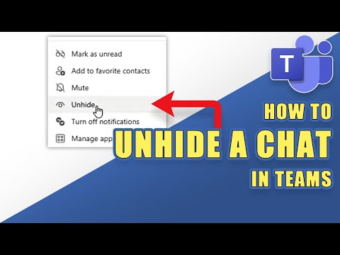 How to   Unhide Chat In Teams
 | Quick Guide 2022