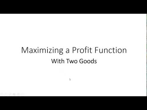 Video: Ano ang equation ng profit function?