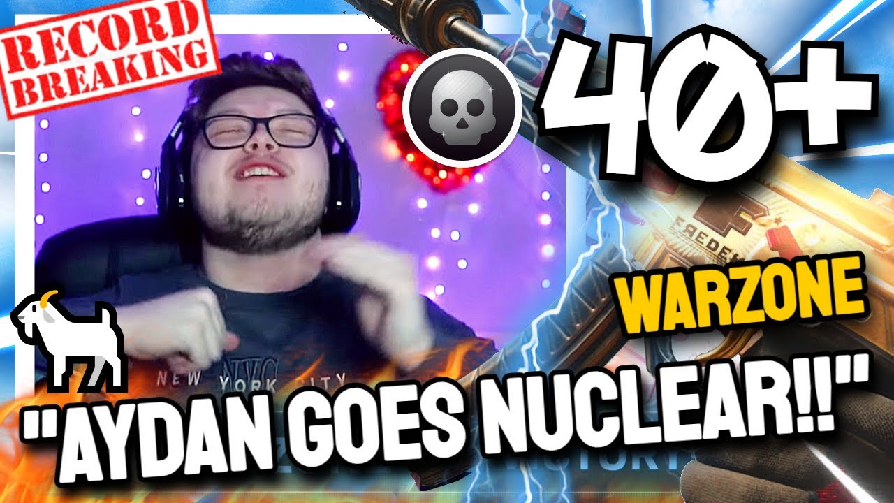 *RECORD* WARZONE Aydan Goes Nuclear!! 40+ Kills Amazing Win Gameplay!