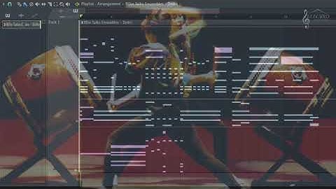 8Dio Taiko Ensembles review (midi mockup overview)