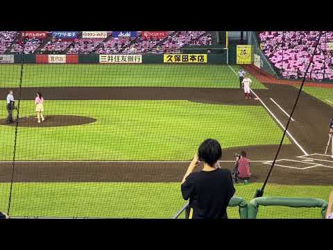 乃木坂46 久保史緒里始球式　東北楽天ゴールデンイーグルス