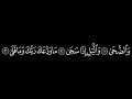 سورة الضحى كاملة بخلفية سوداء بدون حقوق وبدون إعلانات بصوت الشيخ منصور السالمي