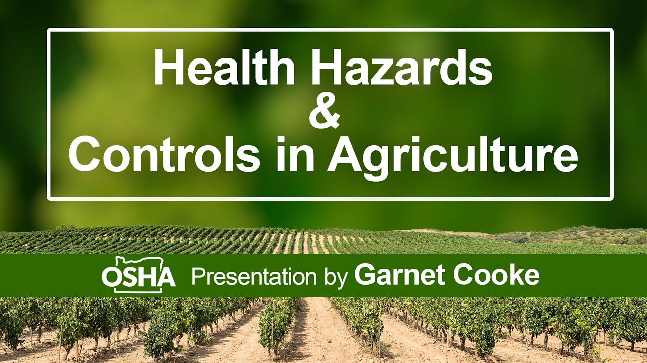 Health Hazards and Controls in Agriculture - Wineries, S02, Respirators ...