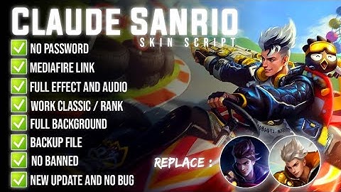 Claude Sanrio Skin Scrp Full Effect And Audio Yin Patch