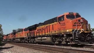BNSF #7006 Leads WB Intermodal. Olathe, KS 5/11/24