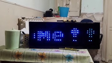 Arduino WIFI 8x32 led matrix using Esp8266-01