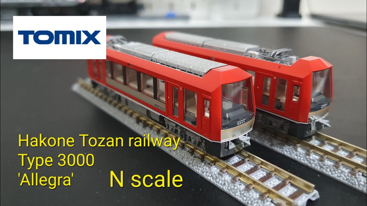Tomix 92198 hakone tozan railway type 3000 allegra preview