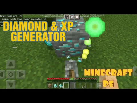 How to make unlimited diamonds and XP generator with command block in ...