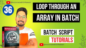 Batch Script Loop Through Array | Batch Script Array