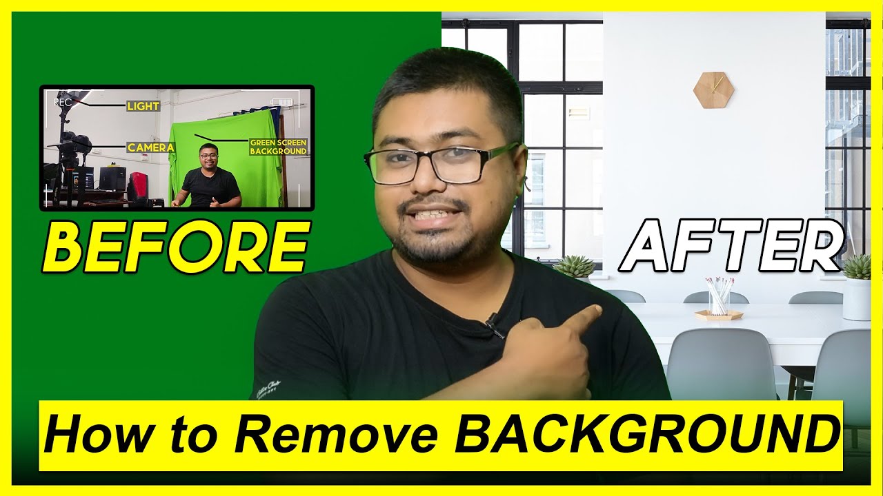 How to Remove BACKGROUND green screen ️in HINDI - YouTube