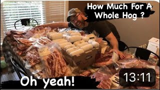 How much For A Whole Hog / Pig  //  Is It Worth It #supportlocal #localfarmers #homestead #pork