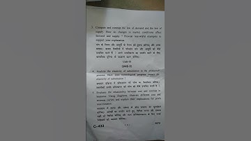 fundamental concept in economics(ECON-125) M. com 2nd sem. /M.A 2nd sem. question paper 2024