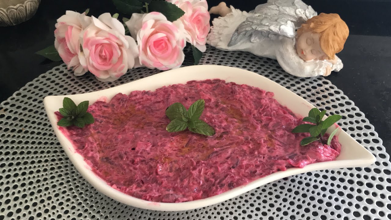 pancar salatasi nasil yapilir i kirmizi pancar salatasi tarifi yogurtlu yemek adasi youtube