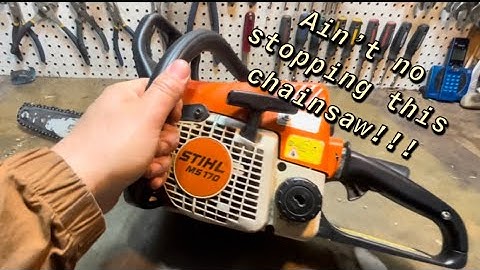 How to fix a chain brake on a stihl chainsaw.
