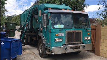 Revving Amrep Octo Garbage Truck on Greenwaste