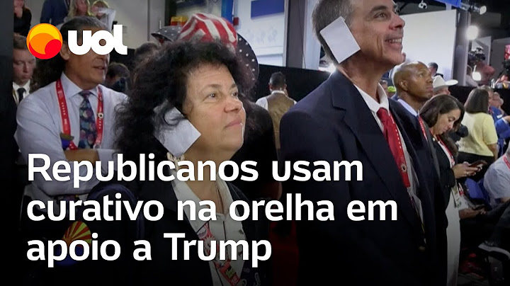 Republicanos fazem curativo na orelha para apoiar Donald Trump após atentado a tiros nos EUA