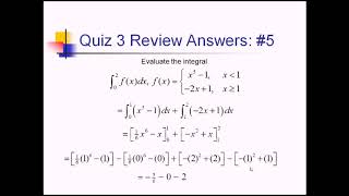 Review of Fundamental Theorem of Calculus (FTC): Problem Set #1
