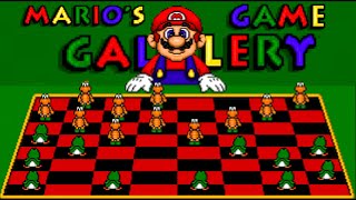 In questo gioco puoi GIOCARE A DAMA contro Mario!  (Mario' s Game Gallery) screenshot 2