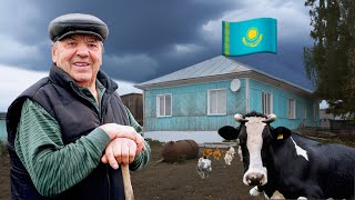 Happy Ages of 86-Years Old Russian German in Kazakhstan Village