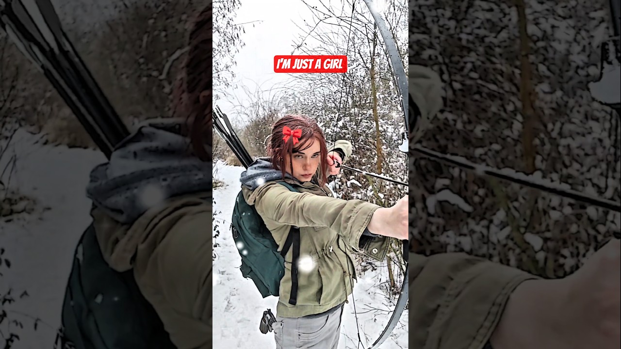 I'm just a girl, not a threat | Ellie Williams #cosplay #shorts #tlou #tloucosplay #elliecosplay