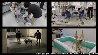 2019 Quadrupedal wheeled robot prototype